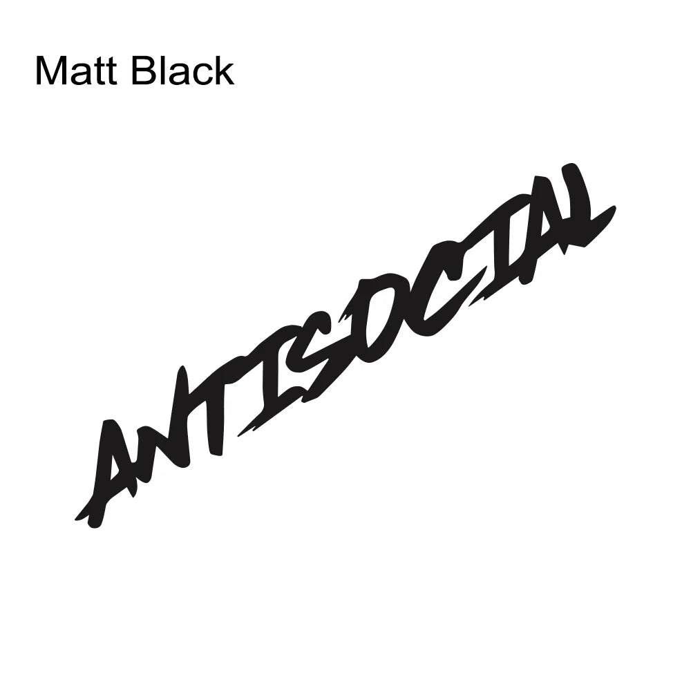 Various Sizes Car Windshield Sticker Antisocial Creative Styling Motorcycle Window Vinyl Decor Decal Auto Tuning Accessories