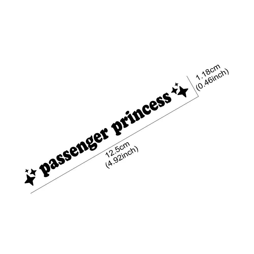 Car Sticker Creative Passenger Princess Rearview Mirror Decor Decal Vinyl Film Decoration Cover Auto DIY Para Tuning Accessories