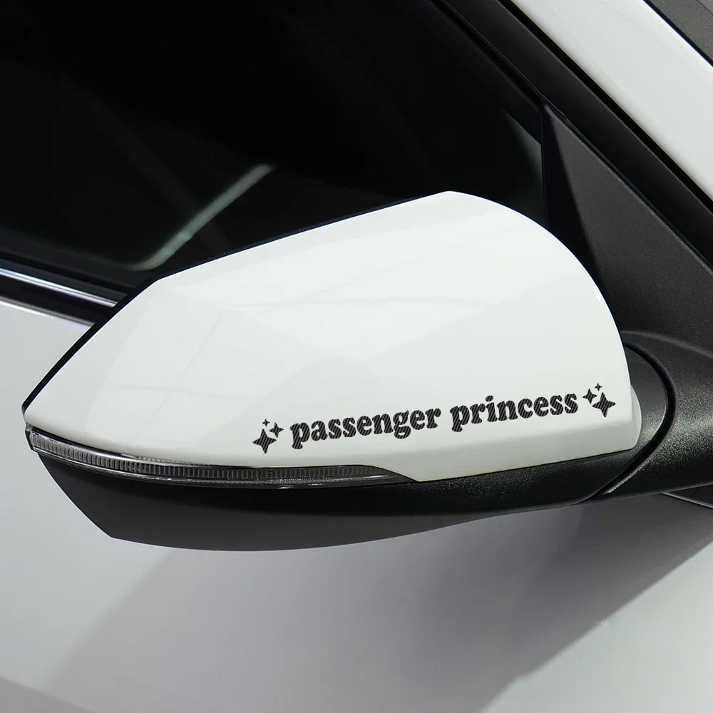 Car Sticker Creative Passenger Princess Rearview Mirror Decor Decal Vinyl Film Decoration Cover Auto DIY Para Tuning Accessories