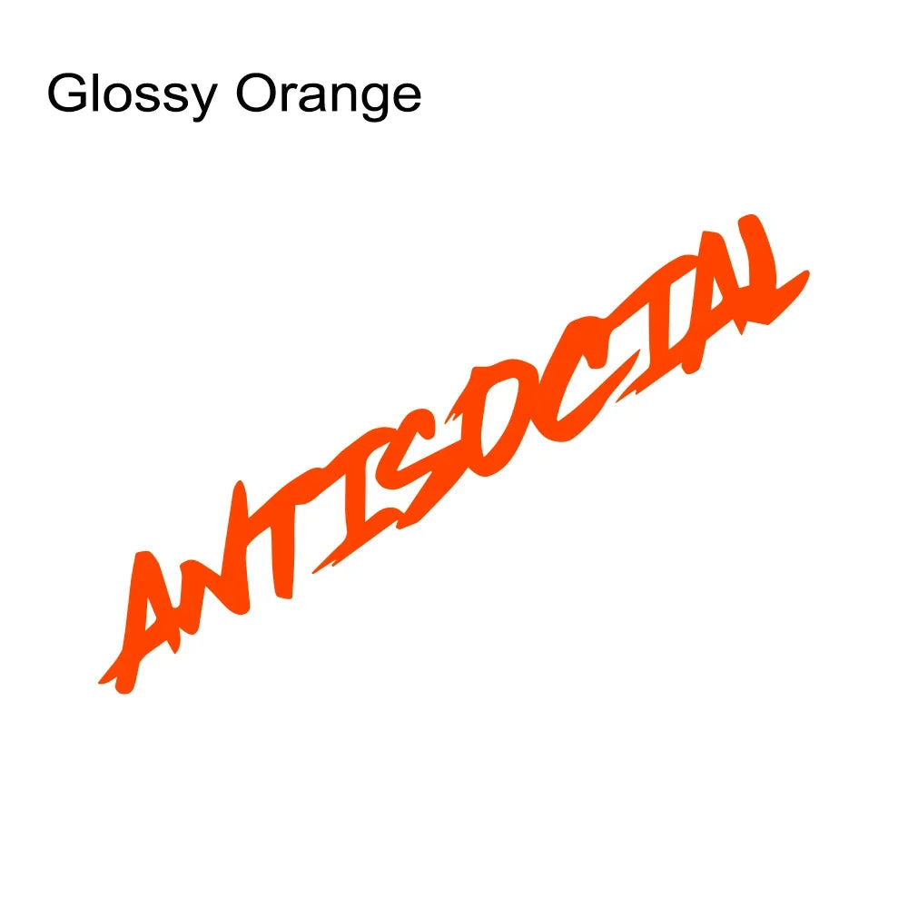 Various Sizes Car Windshield Sticker Antisocial Creative Styling Motorcycle Window Vinyl Decor Decal Auto Tuning Accessories