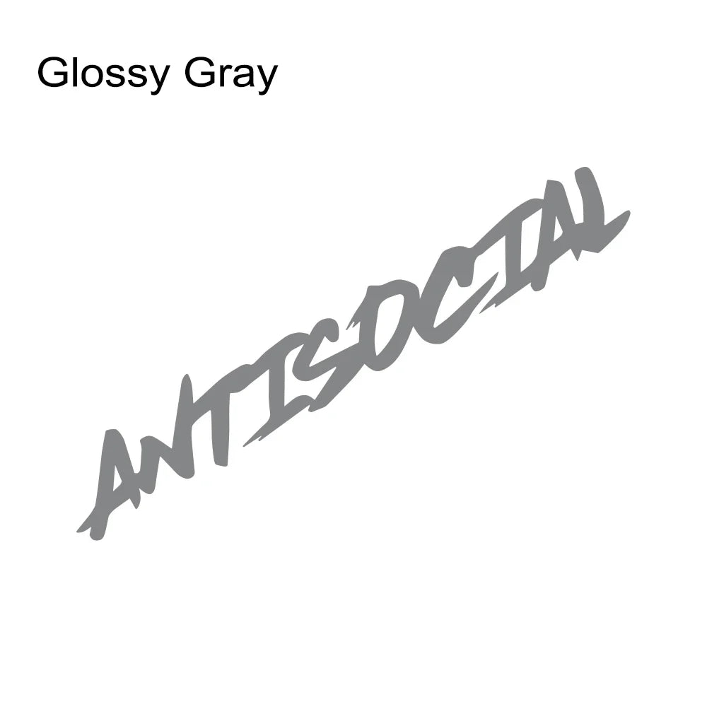 Various Sizes Car Windshield Sticker Antisocial Creative Styling Motorcycle Window Vinyl Decor Decal Auto Tuning Accessories