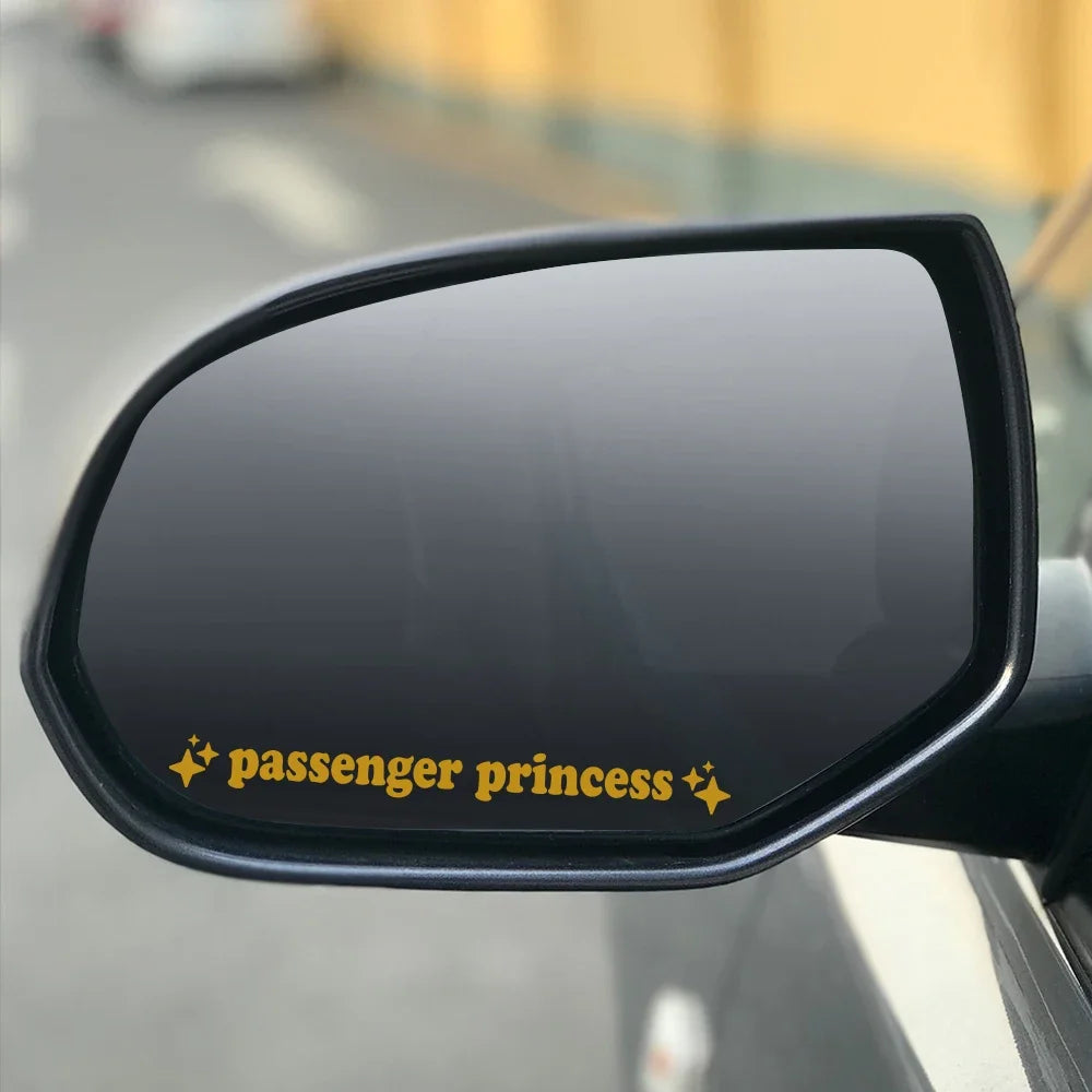 Car Sticker Creative Passenger Princess Rearview Mirror Decor Decal Vinyl Film Decoration Cover Auto DIY Para Tuning Accessories