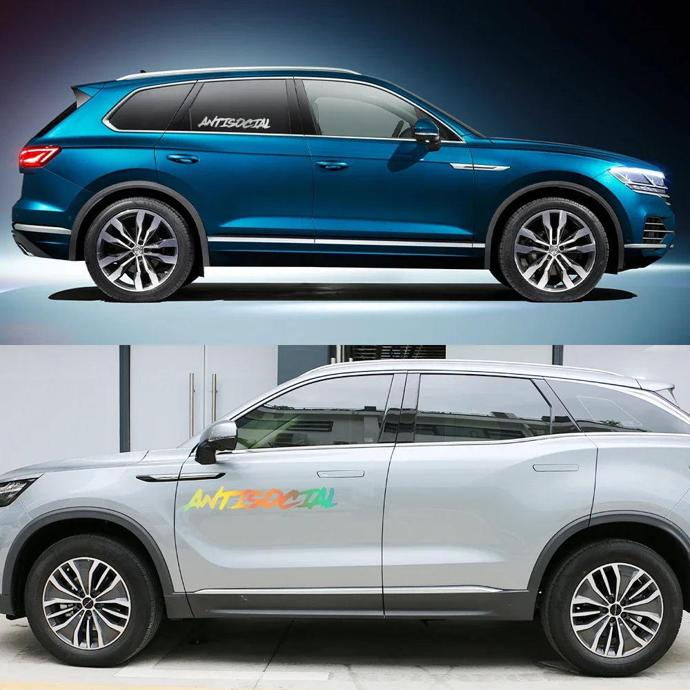 Various Sizes Car Windshield Sticker Antisocial Creative Styling Motorcycle Window Vinyl Decor Decal Auto Tuning Accessories