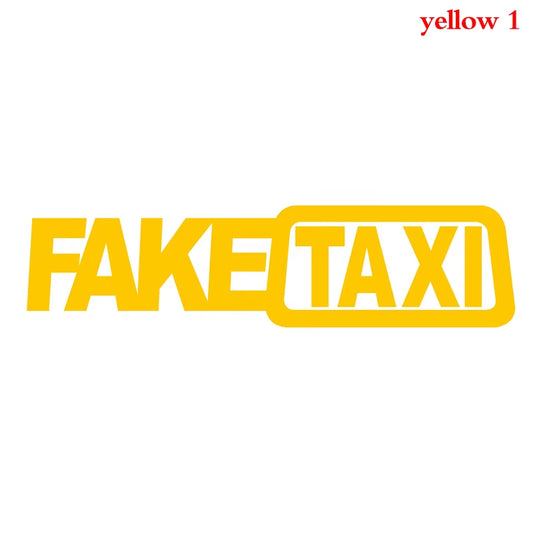 Universal FAKE TAXI Car Auto Sticker Decal Emblem Self Adhesive Vinyl for Car Funny Car Sticker