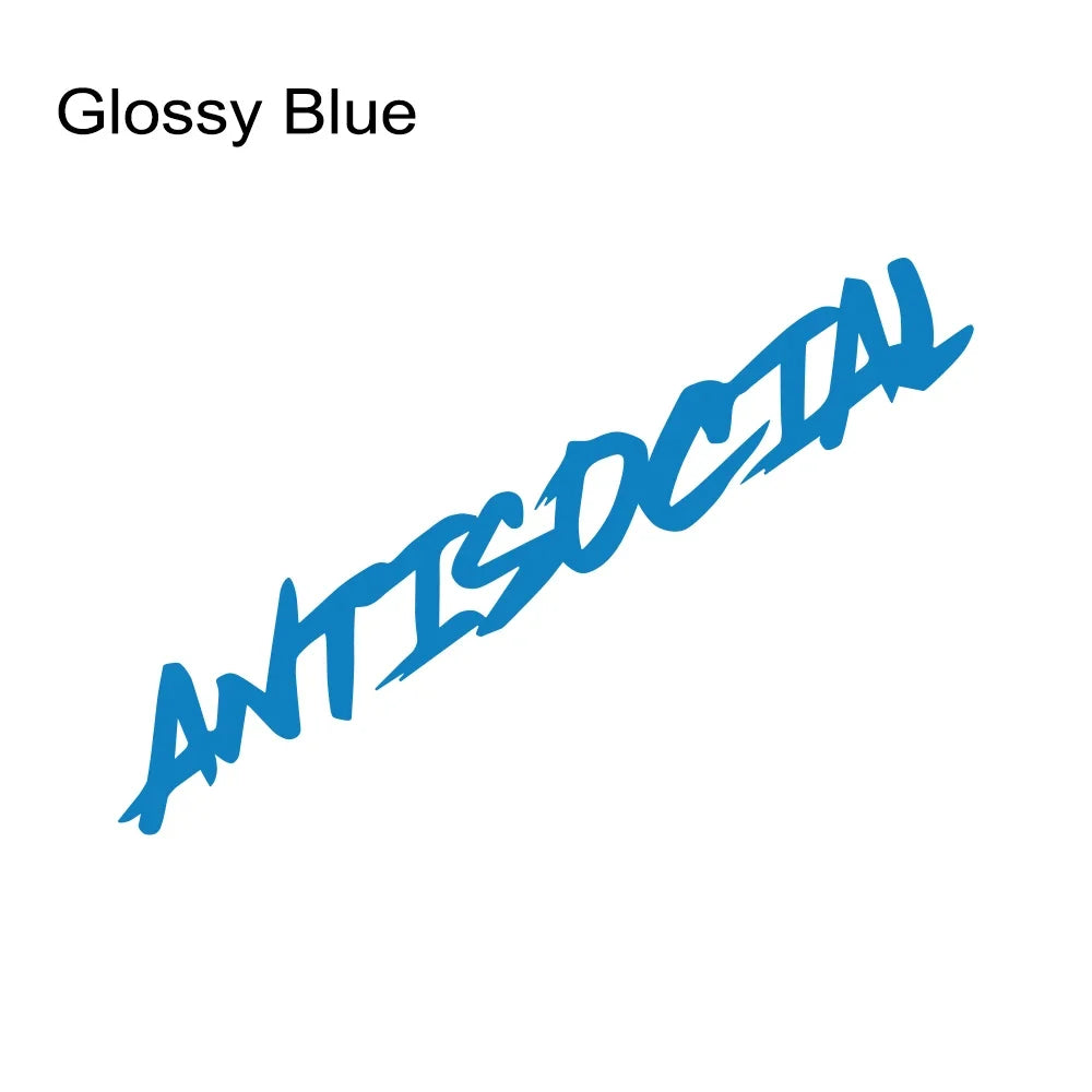 Various Sizes Car Windshield Sticker Antisocial Creative Styling Motorcycle Window Vinyl Decor Decal Auto Tuning Accessories