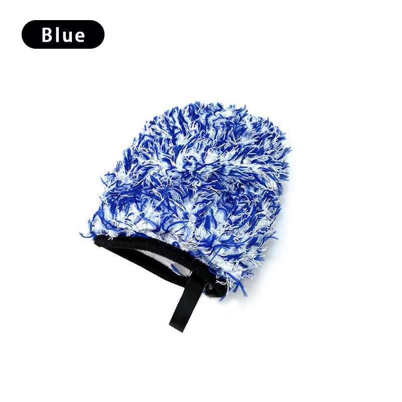 SEAMETAL Super Soft Car Microfiber Wheel Detailer Wash Glove Thickening Two-Sided Car Detailing Pocket Mitt Car Wash Products