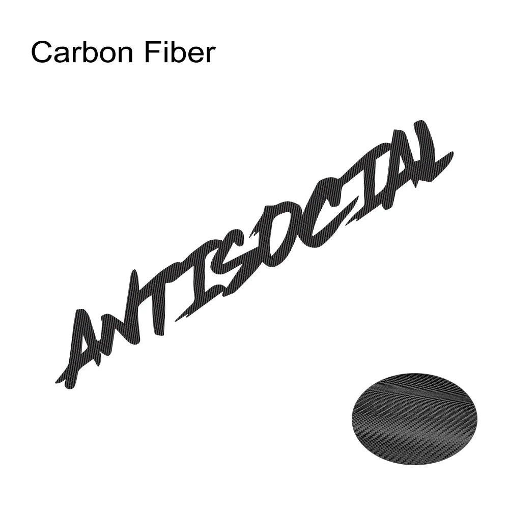 Various Sizes Car Windshield Sticker Antisocial Creative Styling Motorcycle Window Vinyl Decor Decal Auto Tuning Accessories