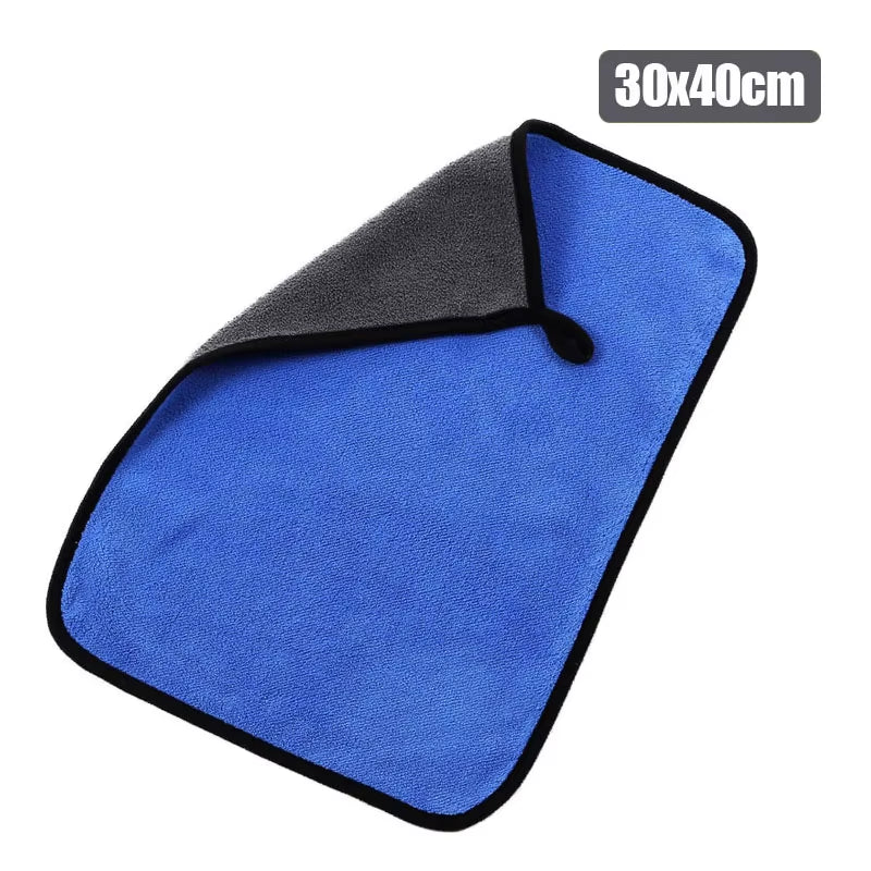 Microfiber Car Towel Double-Sided Super Absorbent Car Wash Towel Drying Cloth Car Detailing Glass Towel Cleaning Products