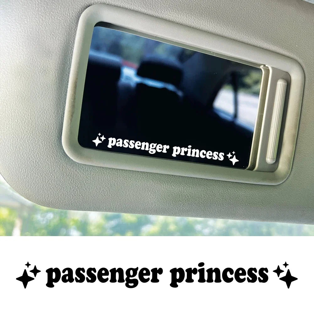 Car Sticker Creative Passenger Princess Rearview Mirror Decor Decal Vinyl Film Decoration Cover Auto DIY Para Tuning Accessories