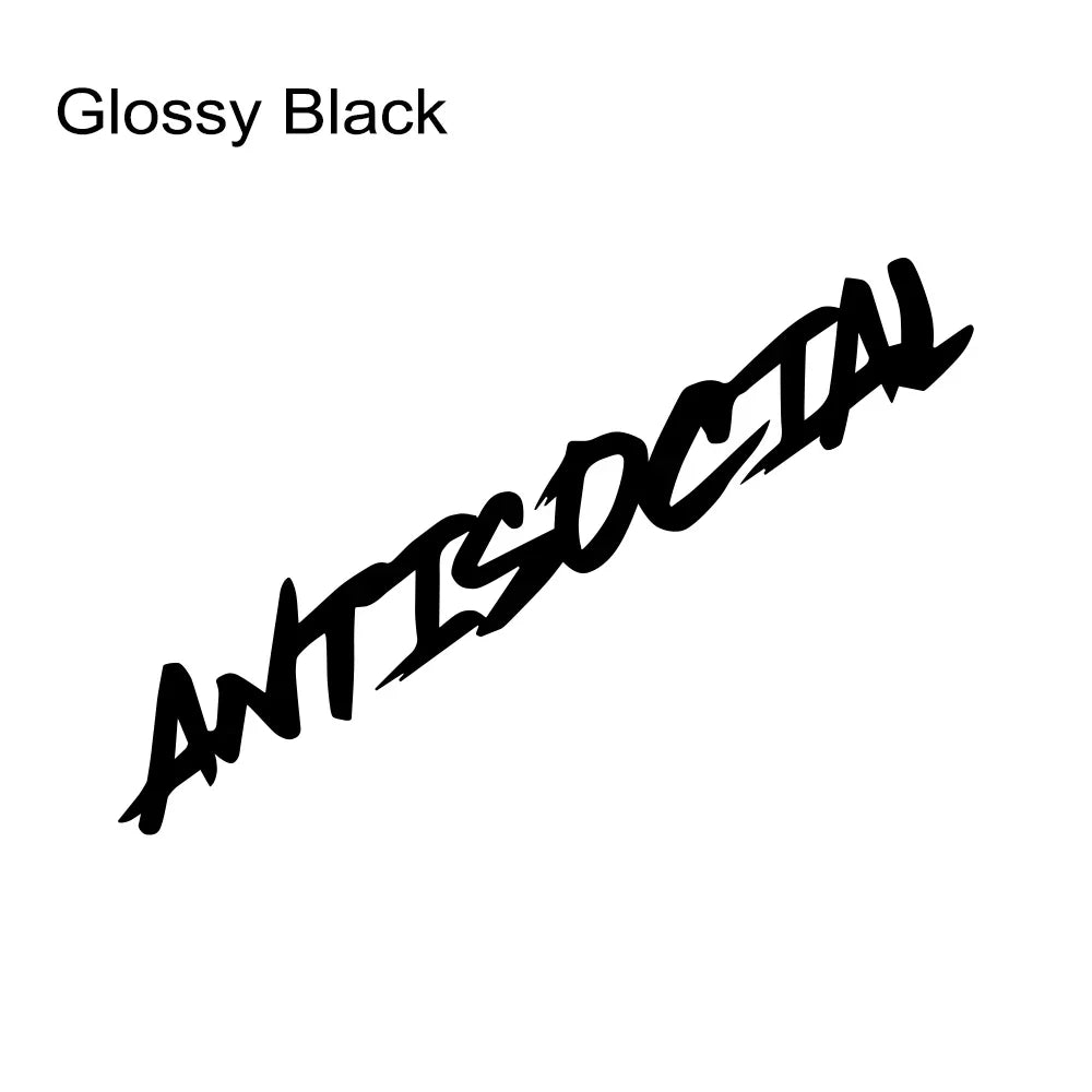 Various Sizes Car Windshield Sticker Antisocial Creative Styling Motorcycle Window Vinyl Decor Decal Auto Tuning Accessories