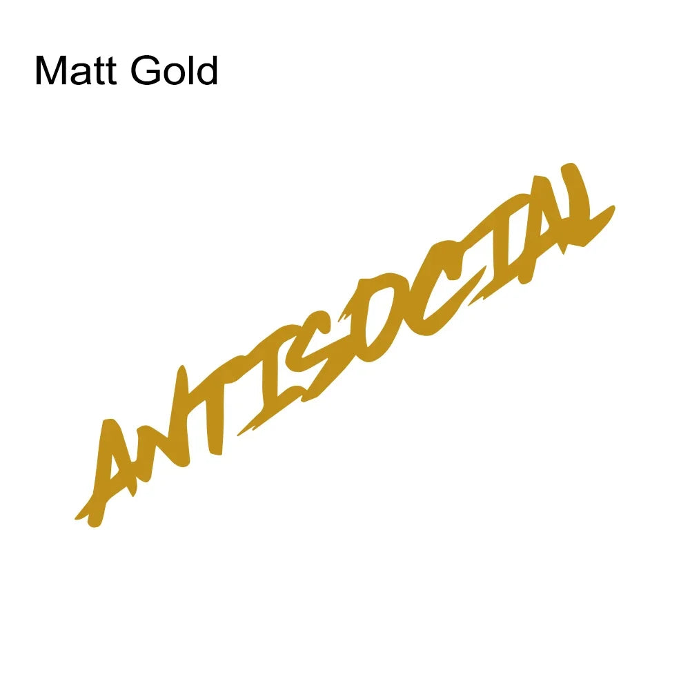 Various Sizes Car Windshield Sticker Antisocial Creative Styling Motorcycle Window Vinyl Decor Decal Auto Tuning Accessories