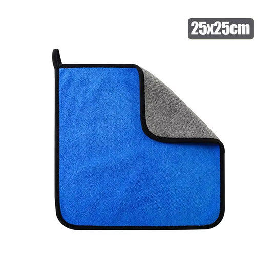Microfiber Car Towel Double-Sided Super Absorbent Car Wash Towel Drying Cloth Car Detailing Glass Towel Cleaning Products