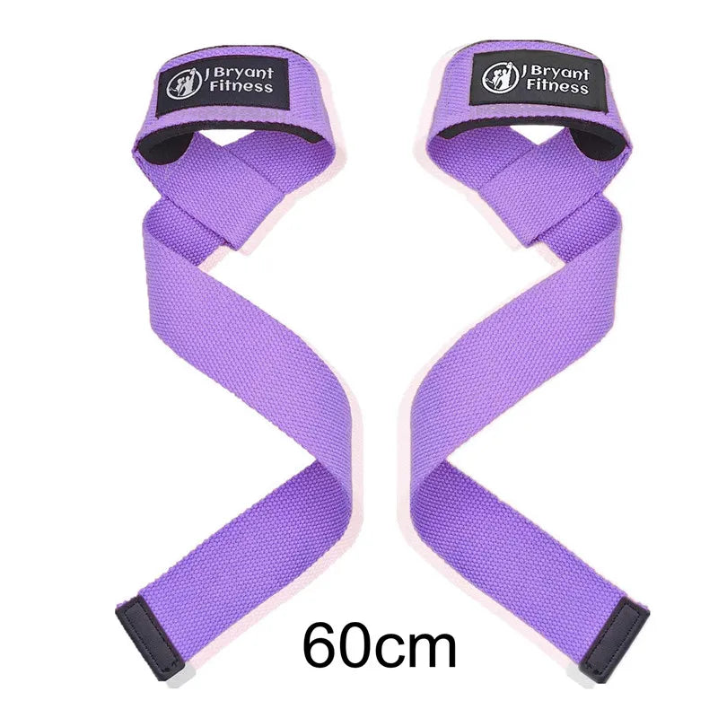 1 Pair Gym Lifting Straps Fitness Gloves Anti-Slip Hand Wraps Wrist Straps Support for Weight Lifting Powerlifting Training