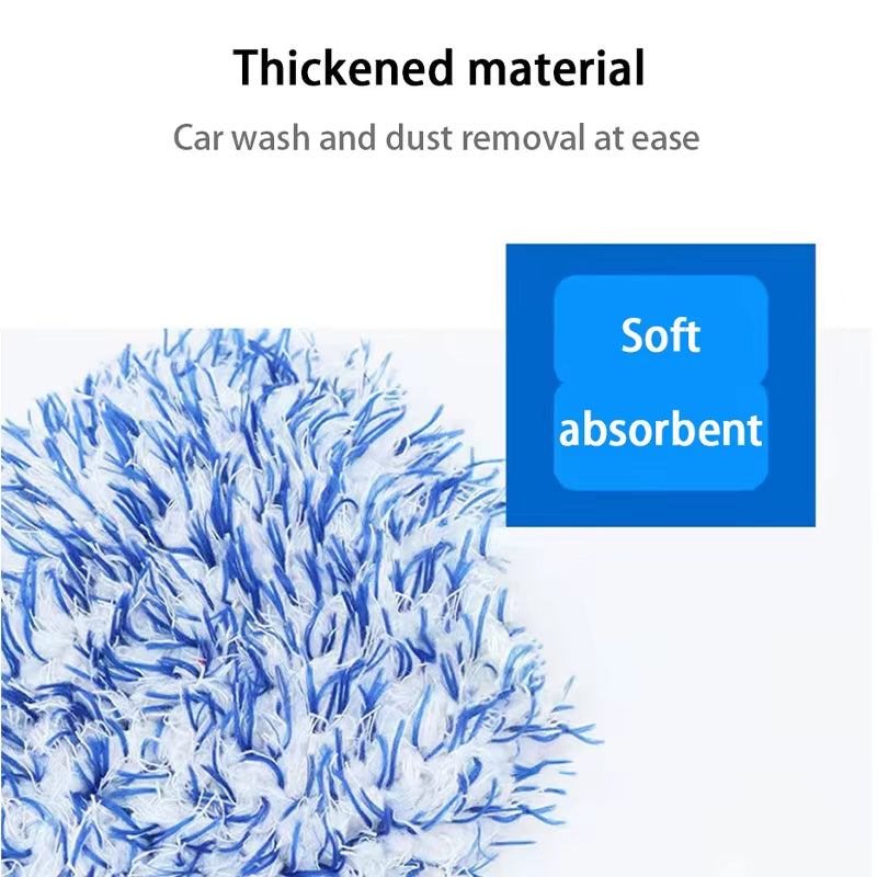 SEAMETAL Super Soft Car Microfiber Wheel Detailer Wash Glove Thickening Two-Sided Car Detailing Pocket Mitt Car Wash Products