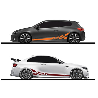 2Pcs/Lot 220X25Cm Car DIY Both Sides Stickers Race Stripes Camouflage Automobiles Products Car Wrap Vinyl Film Car Accessories