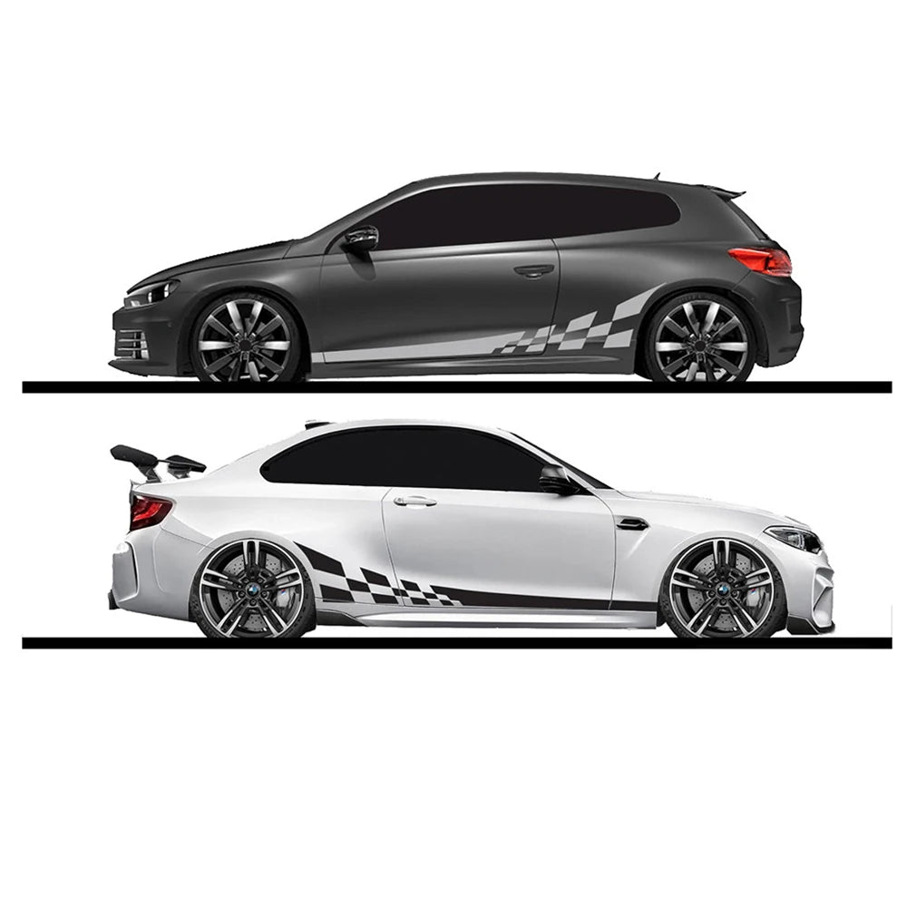 2Pcs/Lot 220X25Cm Car DIY Both Sides Stickers Race Stripes Camouflage Automobiles Products Car Wrap Vinyl Film Car Accessories