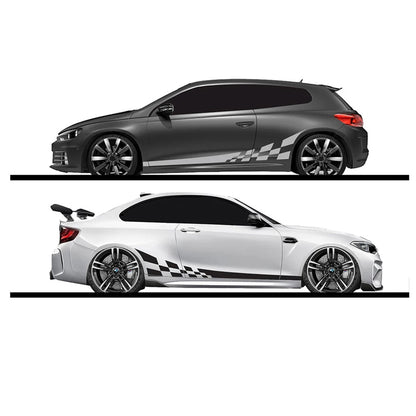 2Pcs/Lot 220X25Cm Car DIY Both Sides Stickers Race Stripes Camouflage Automobiles Products Car Wrap Vinyl Film Car Accessories